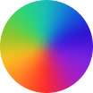 Иконка разноцветный круг