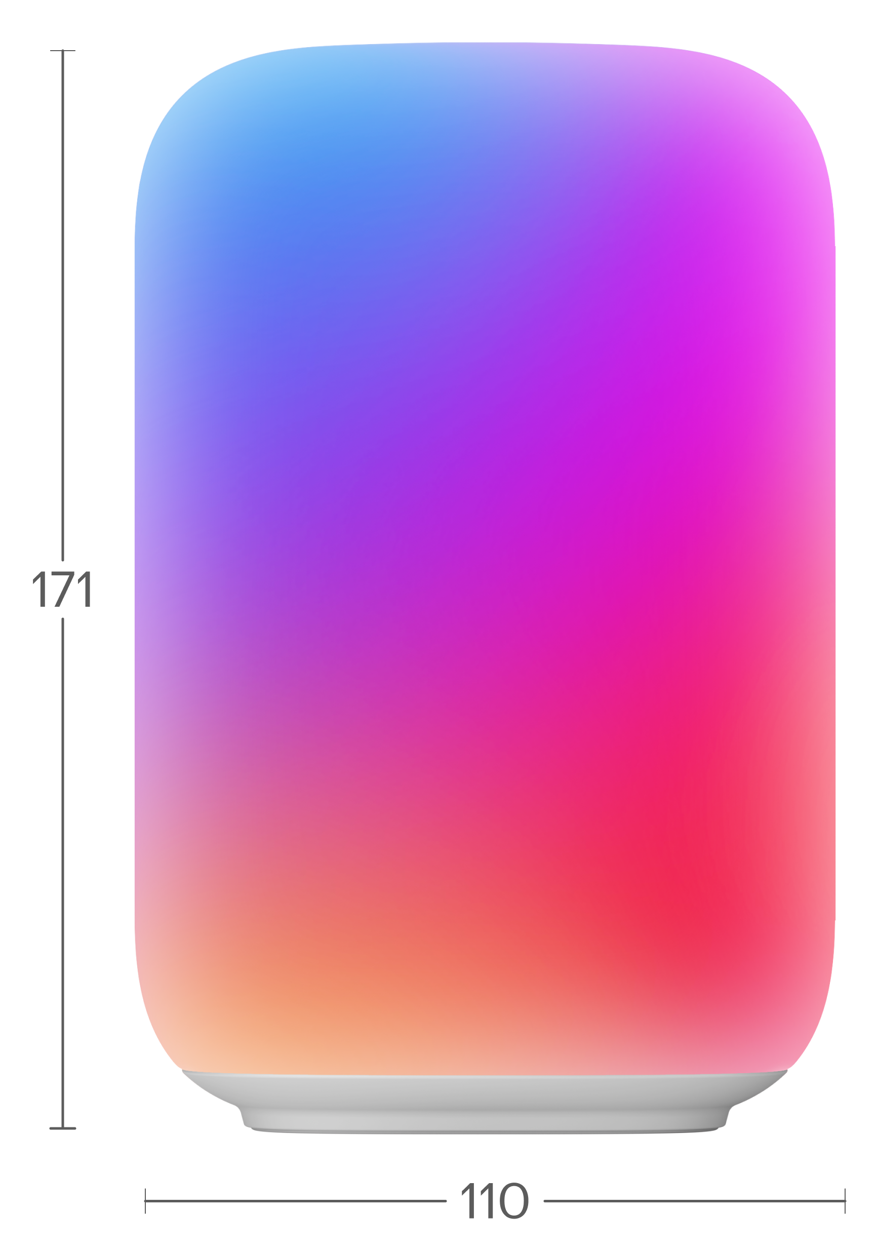 Фото размеров эмби-лампы YNDX-00560